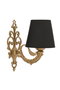 Opviq Lily Lámpara de pared Negro y Dorado